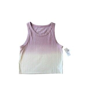 American Eagle Outfitters NWT Ombre Crop Tank Top Women’s Small Mauve Purple